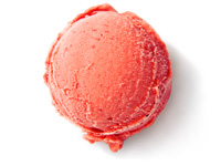 Erdbeere-Rhabarber Sorbet direkt vom Speiseeishersteller